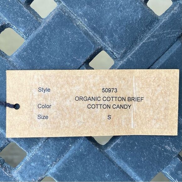 NWT New Only Hearts Organic Cotton Pink Lace High Waist Brief Underwear Small - Picture 7 of 7